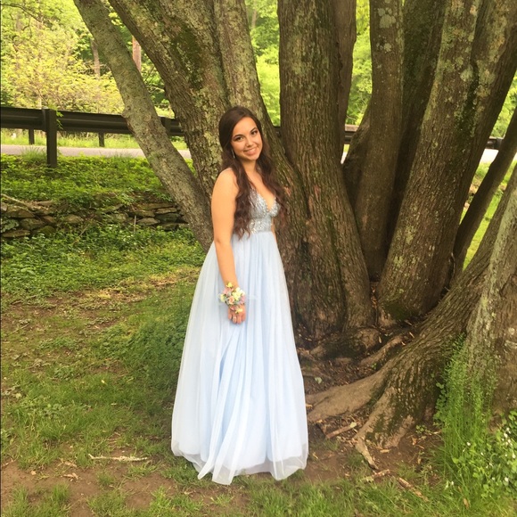Light blue prom dress - Picture 3 of 3
